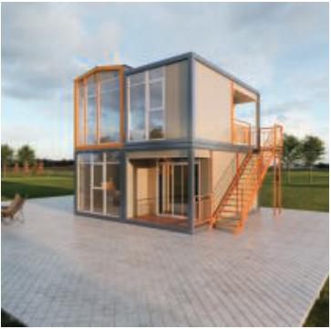 Casa modular de dos pisos Roka Construxion